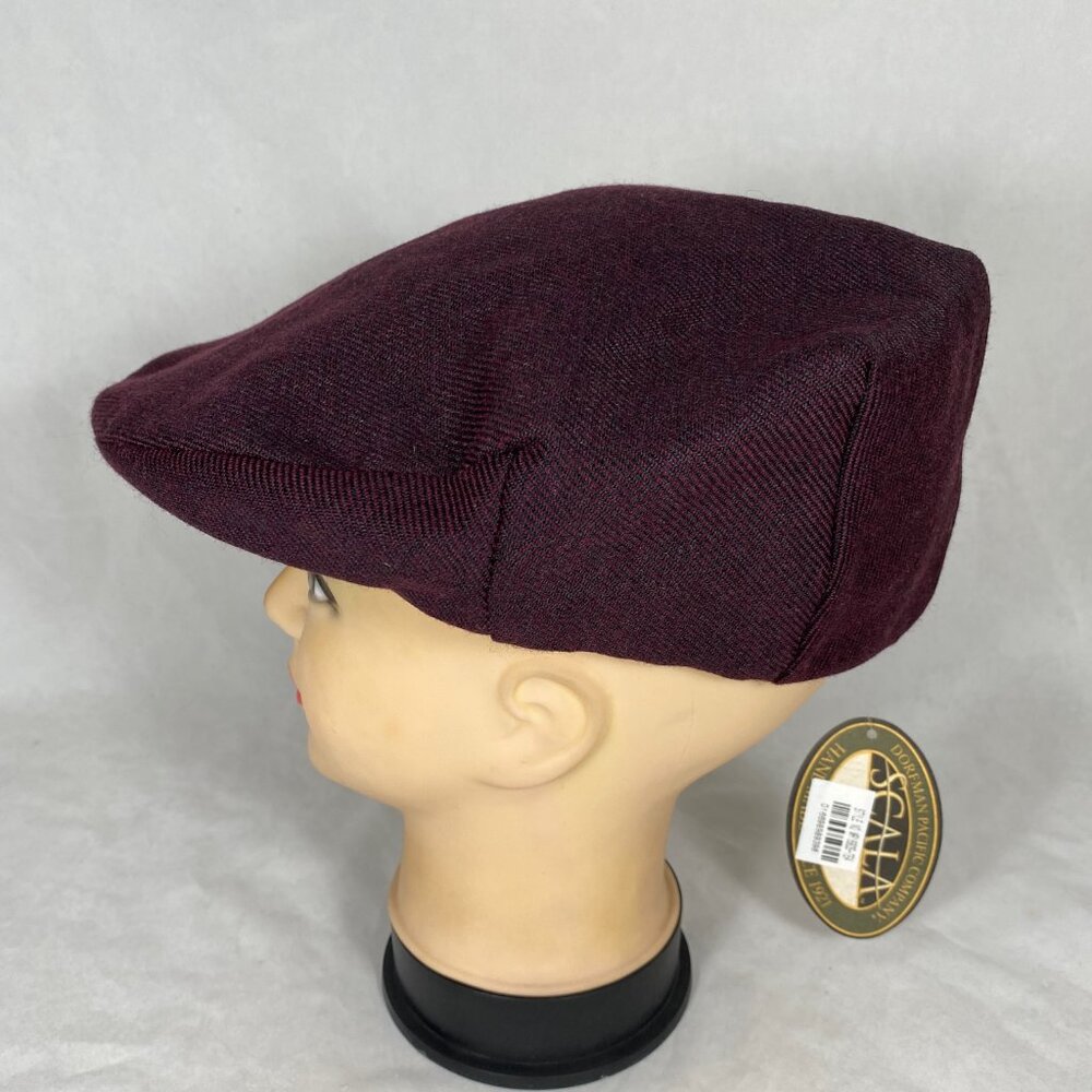 Scala Flat Cap Sz M Purple  NWT
